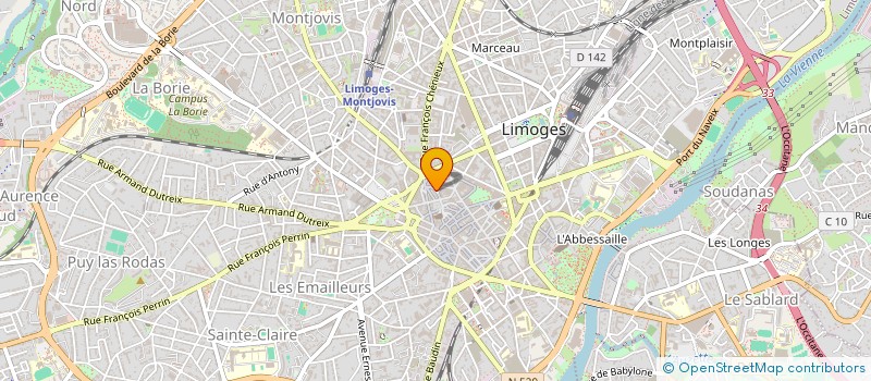 localisation de l'entreprise MING XIN à LIMOGES