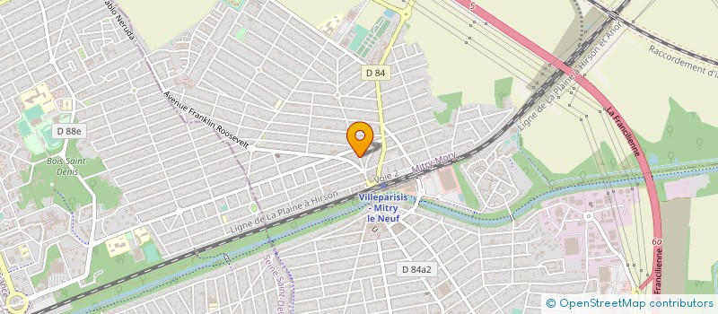 localisation de l'entreprise MING ZHU  MITRY-MORY