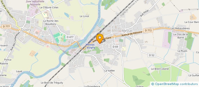 localisation de l'entreprise MINGO PASCAL  GUIPRY-MESSAC