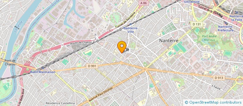 localisation de l'entreprise MINGUET CLAUDINE ET JOELLE  NANTERRE