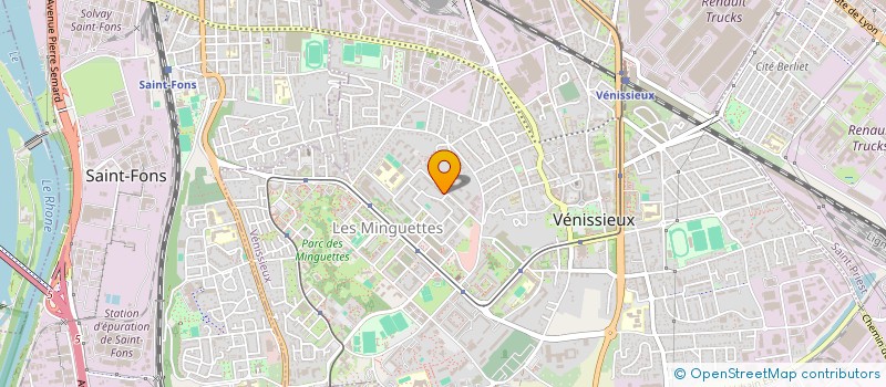 localisation de l'entreprise MINGUETTES FOOTBALL CLUB ACADEMIE (MFCA)  VENISSIEUX