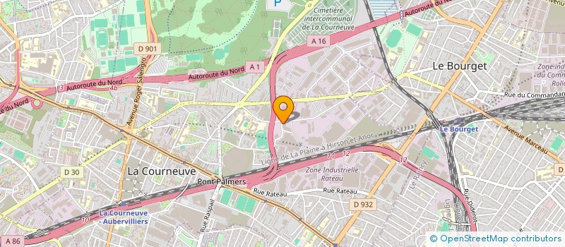 localisation de l'entreprise MINHAJ WELFARE FRANCE à LA COURNEUVE