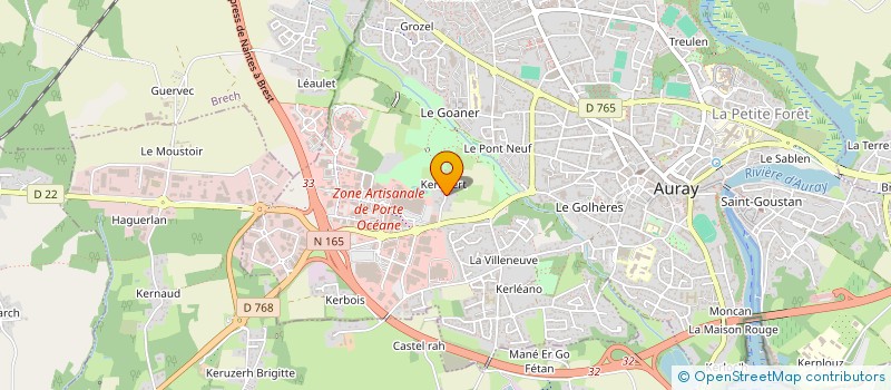 localisation de l'entreprise MINHOCA à AURAY