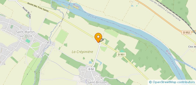 localisation de l'entreprise MINI BOLIDE DU STADE DE FOOT (MBSF) à SAINT-BRISSON-SUR-LOIRE