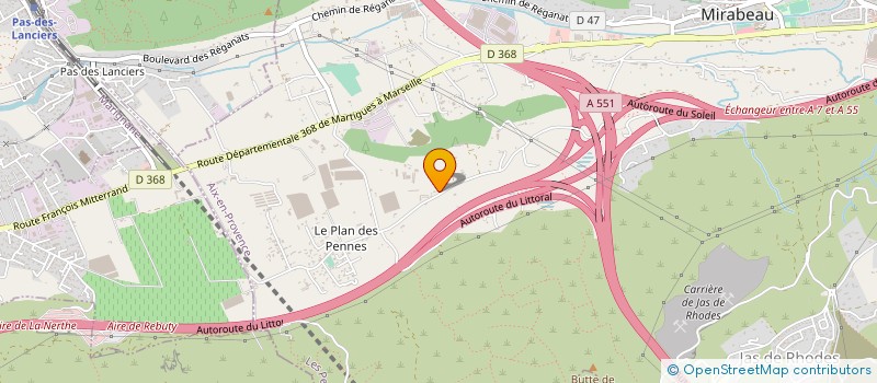 localisation de l'entreprise MINI BOLIDE MARSEILLAIS à LES PENNES-MIRABEAU