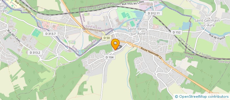 localisation de l'entreprise MINI BOLIDES DU BOULLAY MIVOYE à SAINT-REMY-SUR-AVRE