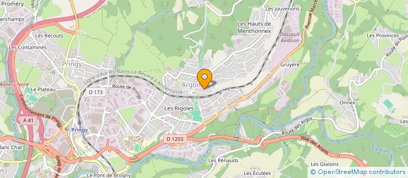 localisation de l'entreprise MINI-CRECHE LES PITCHOUNES à ARGONAY