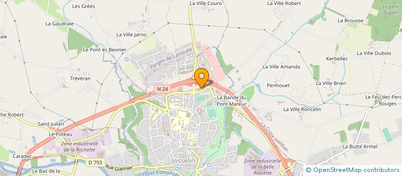 localisation de l'entreprise MINI EXPRESS  JOSSELIN