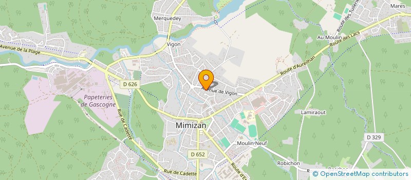 localisation de l'entreprise MINI GOLF DE MIMIZAN  MIMIZAN