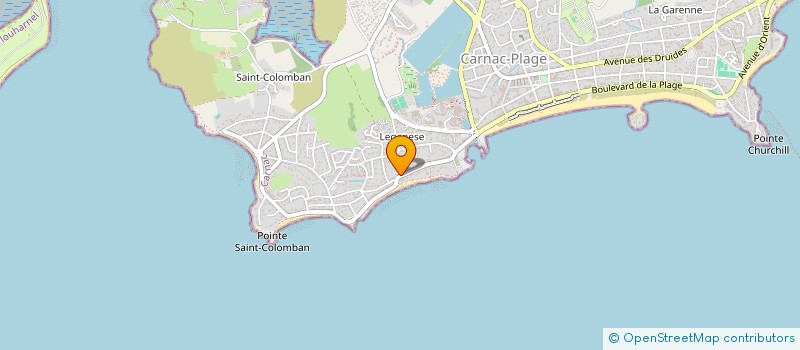 localisation de l'entreprise MINI GWEN  CARNAC