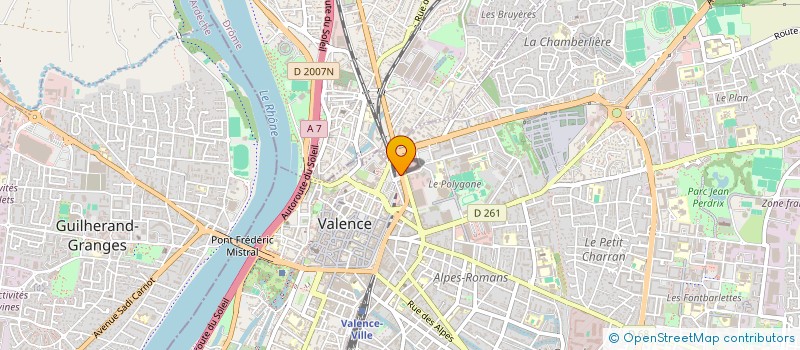 localisation de l'entreprise MINI MARCHE à VALENCE