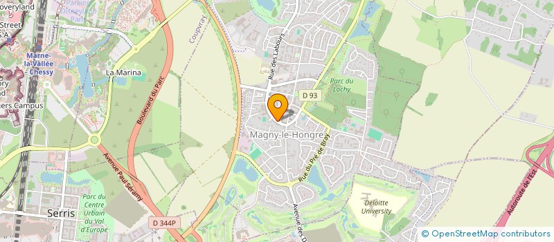 localisation de l'entreprise MINI MARKET  MAGNY-LE-HONGRE