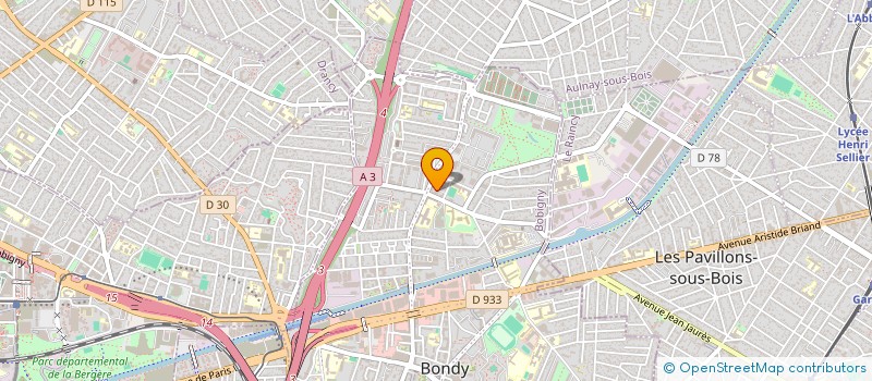 localisation de l'entreprise MINI MARKET KISMET  BONDY