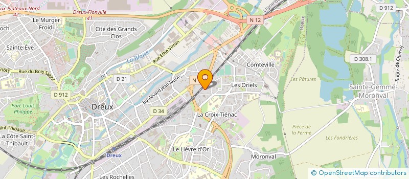 localisation de l'entreprise MINI MARKET LE BEL AIR à DREUX