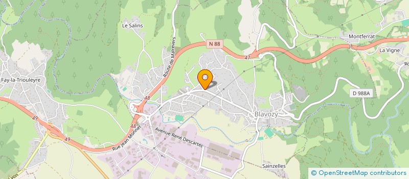 localisation de l'entreprise MINI ROUTIERS DE FRANCE à BLAVOZY