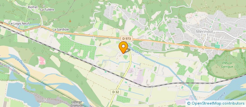 localisation de l'entreprise MINI TP  MERINDOL