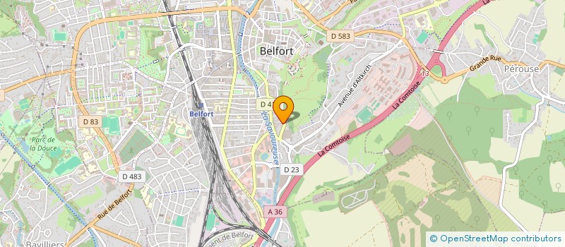 localisation de l'entreprise MINI-Z BELFORTAINE à RECOUVRANCE