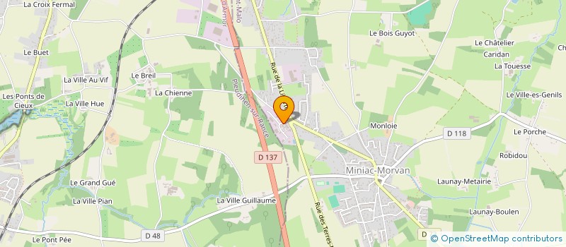 localisation de l'entreprise MINIAC OPTIC  MINIAC-MORVAN