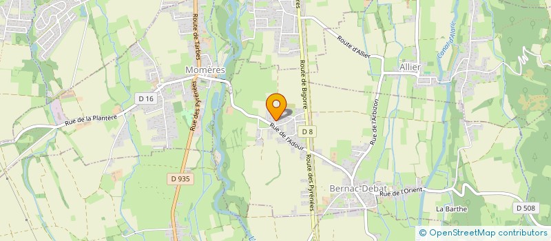 localisation de l'entreprise MINIBURU  BERNAC-DEBAT