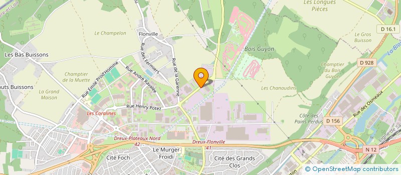 localisation de l'entreprise MINIER BETON DREUX à DREUX