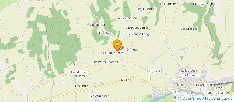 localisation de l'entreprise MINIER CHARPENTE COUVERTURE ZINGUERIE  TROO