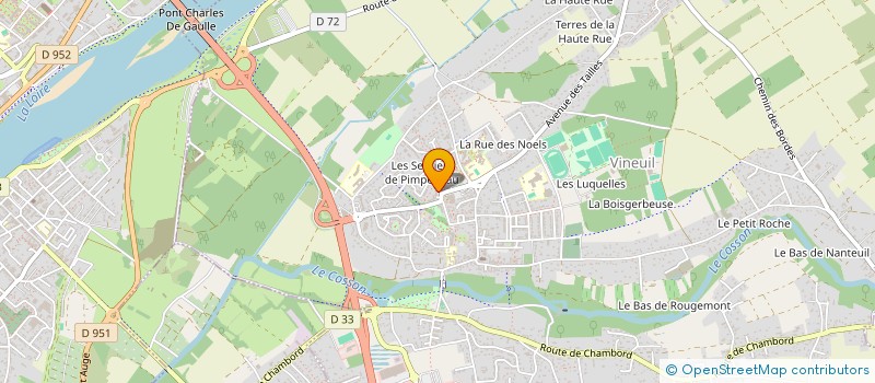localisation de l'entreprise MINIER HUVIER à VINEUIL
