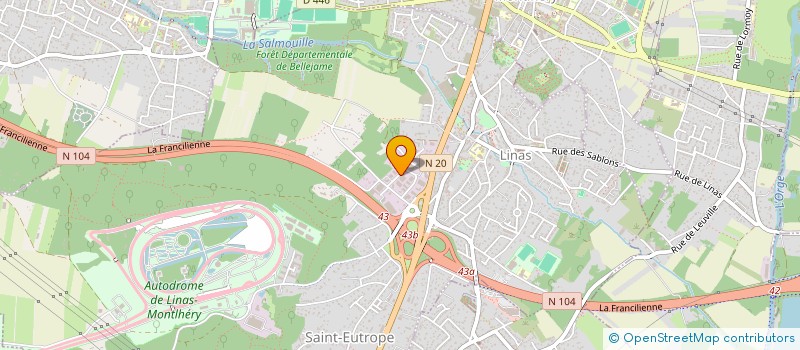 localisation de l'entreprise MINIMA à LINAS