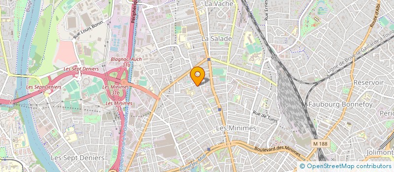 localisation de l'entreprise MINIMES FOOTBALL CLUB 312 à TOULOUSE