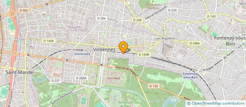 localisation de l'entreprise MINIMES PIERRE à VINCENNES