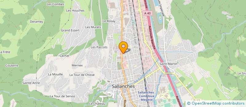 localisation de l'entreprise MINIMPORT à SALLANCHES