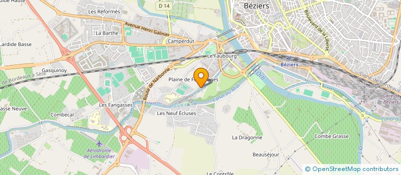 localisation de l'entreprise MINIPRIX à BEZIERS