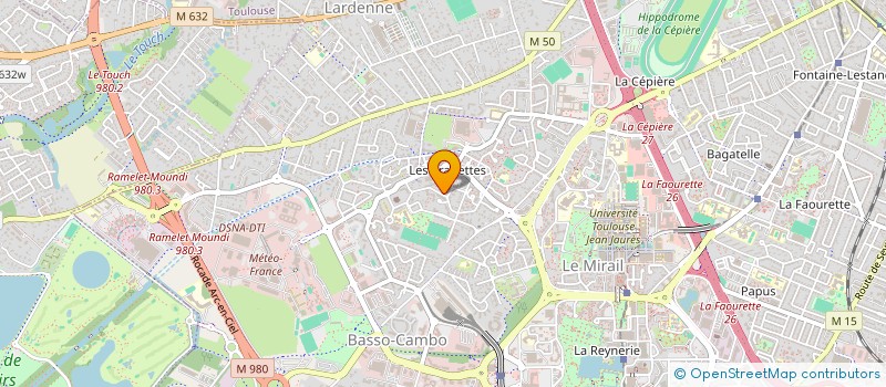 localisation de l'entreprise MINISTERE DE LA VIE CHRETIENNE PROFONDE-TOULOUSE/  EGLISE BIBLIQUE DE LA VIE PROFONDE-TOULOUSE  TOULOUSE