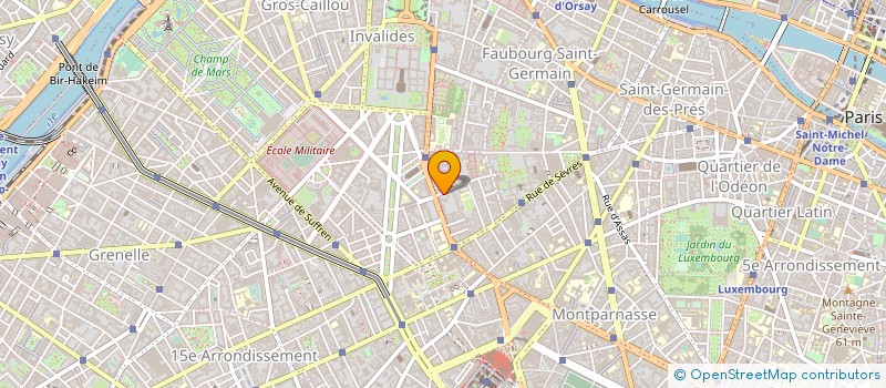 localisation de l'entreprise MINISTERE DES OUTRE-MER à PARIS