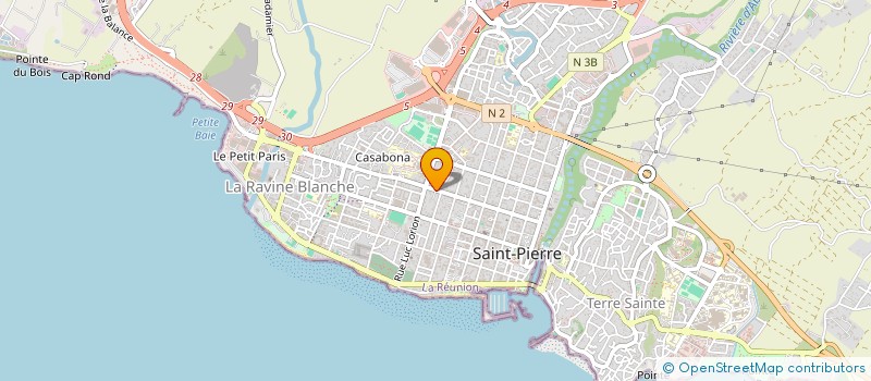 localisation de l'entreprise MINITAUX REUNION  SAINT-PIERRE