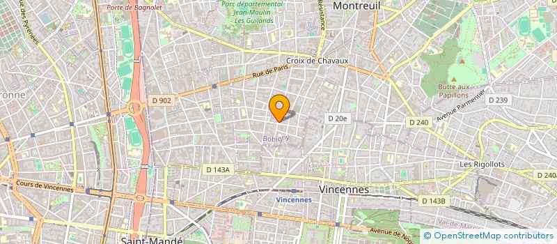 localisation de l'entreprise MINJE à MONTREUIL