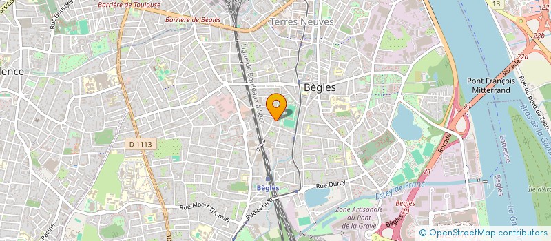 localisation de l'entreprise MINJOT AGF à BEGLES