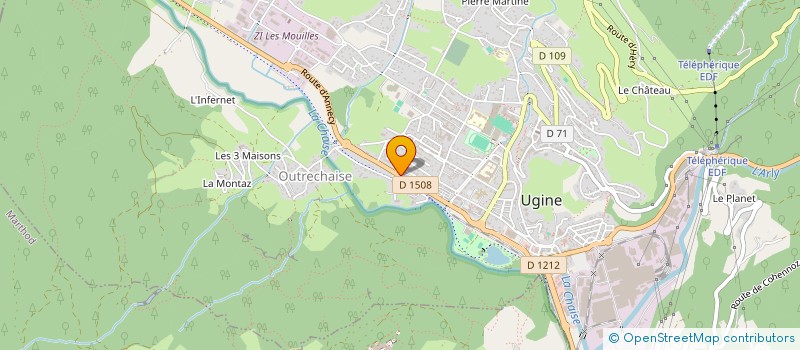 localisation de l'entreprise MINJOZ AUTOMOBILES à UGINE