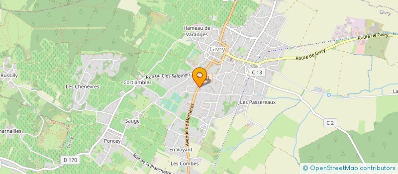 localisation de l'entreprise MINNE à GIVRY