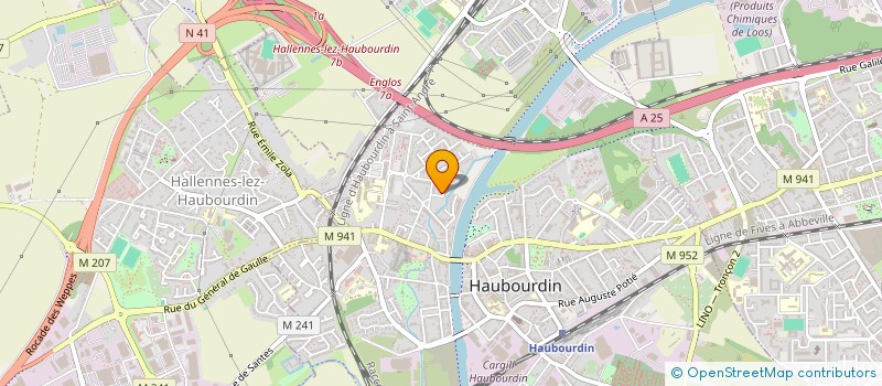 localisation de l'entreprise MINNECI MARIO  HAUBOURDIN