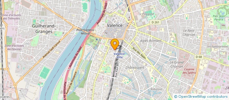 localisation de l'entreprise MINODIER ALBOUSSIERE à VALENCE