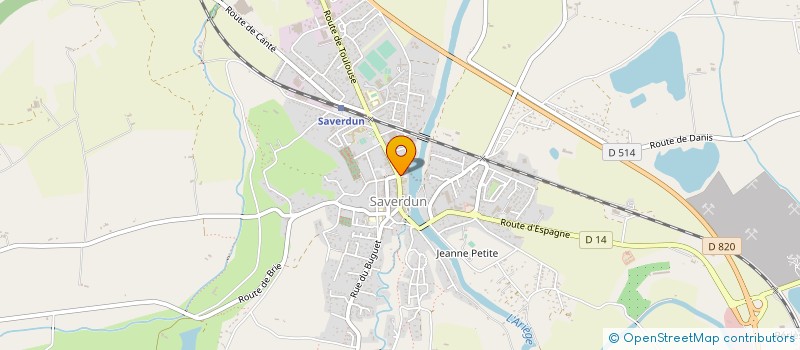 localisation de l'entreprise MINOTERIE MERCIER-CAPLA à SAVERDUN
