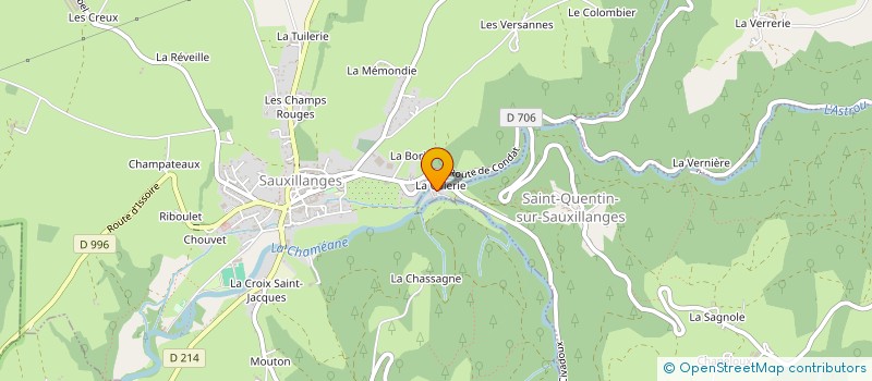 localisation de l'entreprise MINOTERIE VALTY  SAUXILLANGES