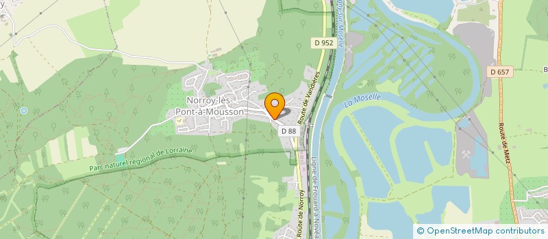 localisation de l'entreprise MINOUS ET MINETTES  NORROY-LES-PONT-A-MOUSSON