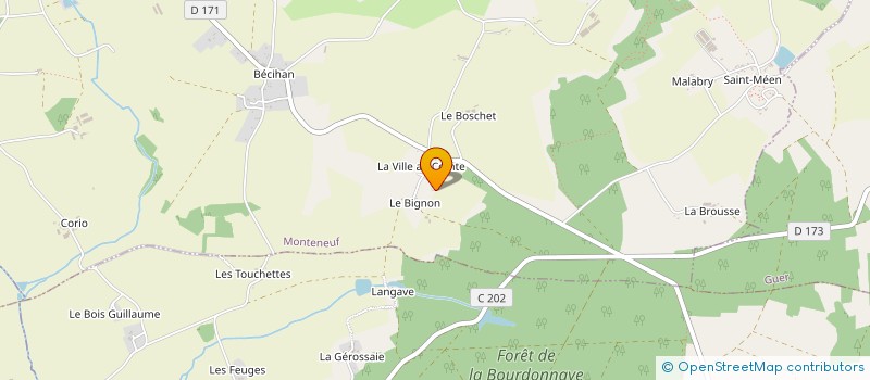 localisation de l'entreprise MINTONETTE56  MONTENEUF