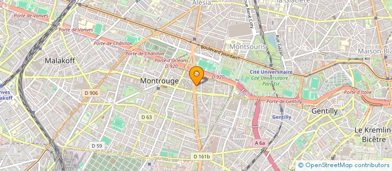 localisation de l'entreprise MINTY LABEL  MONTROUGE