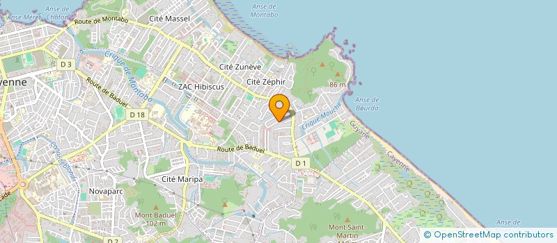 localisation de l'entreprise MINUANO-MEDIA  CAYENNE