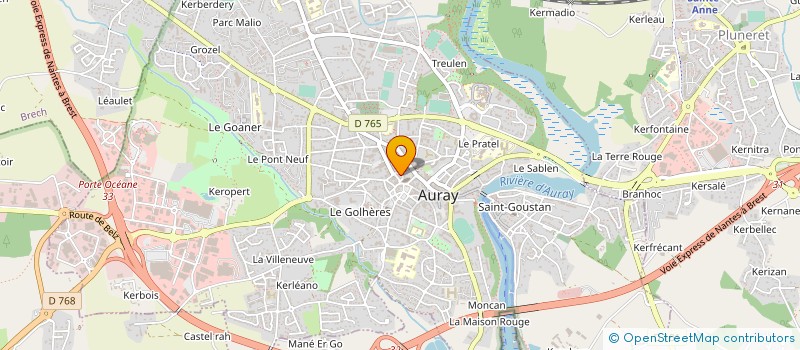 localisation de l'entreprise MINUSCULE LABEL à AURAY