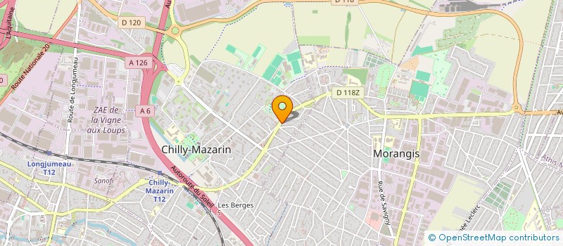 localisation de l'entreprise MINUT'BEAUTE à CHILLY-MAZARIN