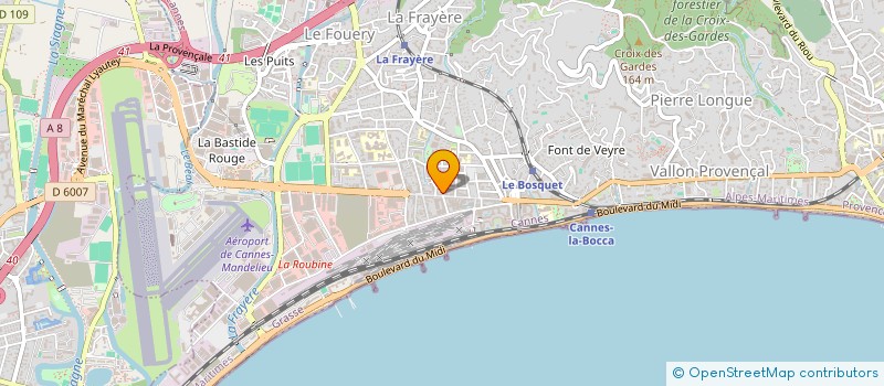 localisation de l'entreprise MINUTE SERVICES - CARATTI  CANNES