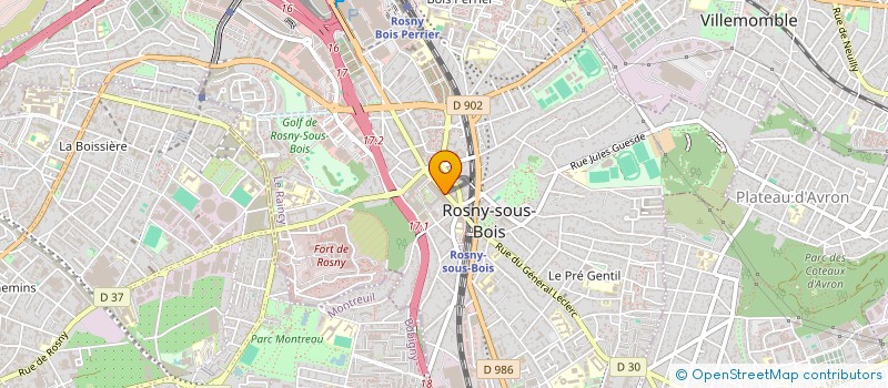 localisation de l'entreprise MIONE à ROSNY-SOUS-BOIS